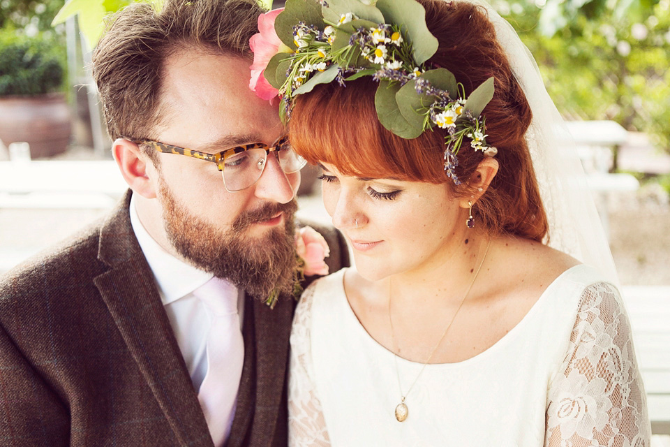 halfpenny london, south farm, flower crown, marianne ford photography