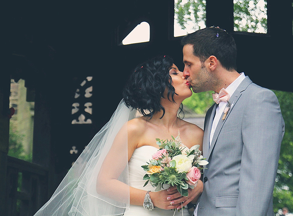 A bride wearing a Mori Lee dress for her pastel colour vintage-glam barn wedding. Photography by Diamonds and Doodles. mori lee, barn wedding, pastel wedding, vintage glam wedding, diamonds and doodles photography