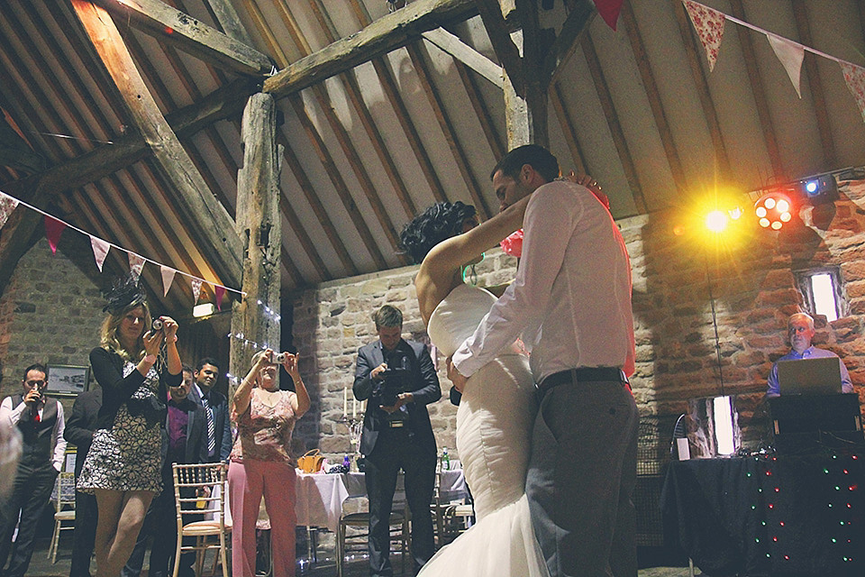 A bride wearing a Mori Lee dress for her pastel colour vintage-glam barn wedding. Photography by Diamonds and Doodles. mori lee, barn wedding, pastel wedding, vintage glam wedding, diamonds and doodles photography