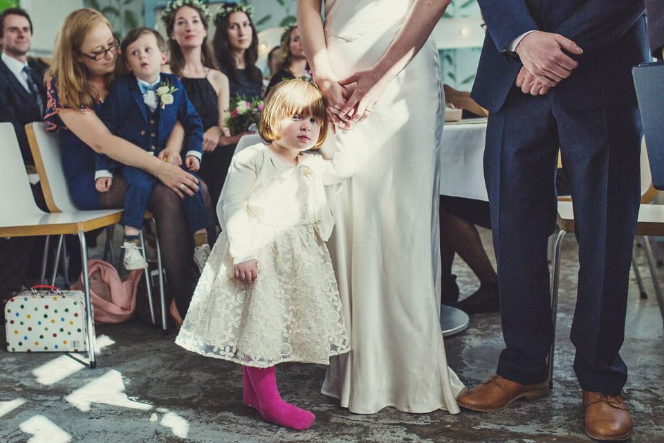 sylvia ghost, ghost wedding dress, brockwell lido, lisa jane photography, quirky cool wedding