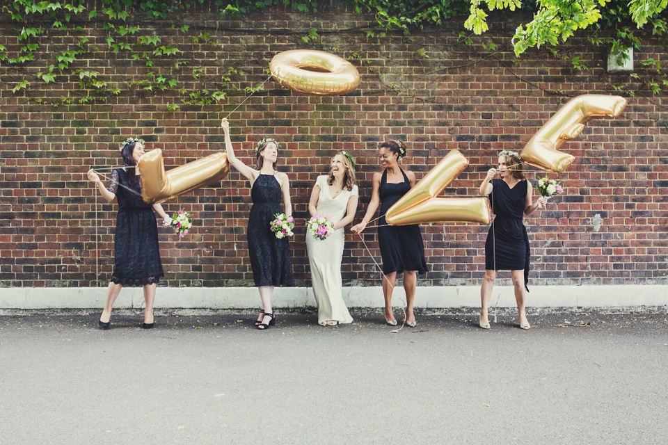 sylvia ghost, ghost wedding dress, brockwell lido, lisa jane photography, quirky cool wedding