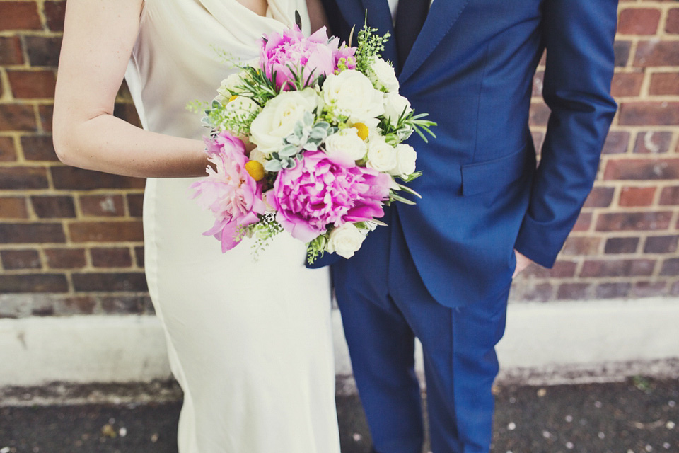 sylvia ghost, ghost wedding dress, brockwell lido, lisa jane photography, quirky cool wedding