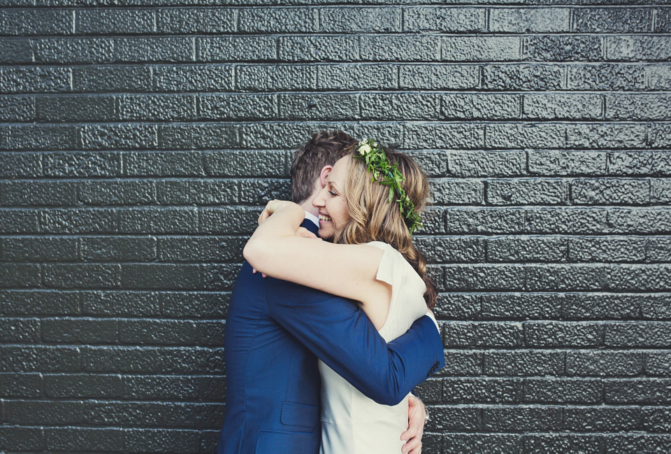 sylvia ghost, ghost wedding dress, brockwell lido, lisa jane photography, quirky cool wedding