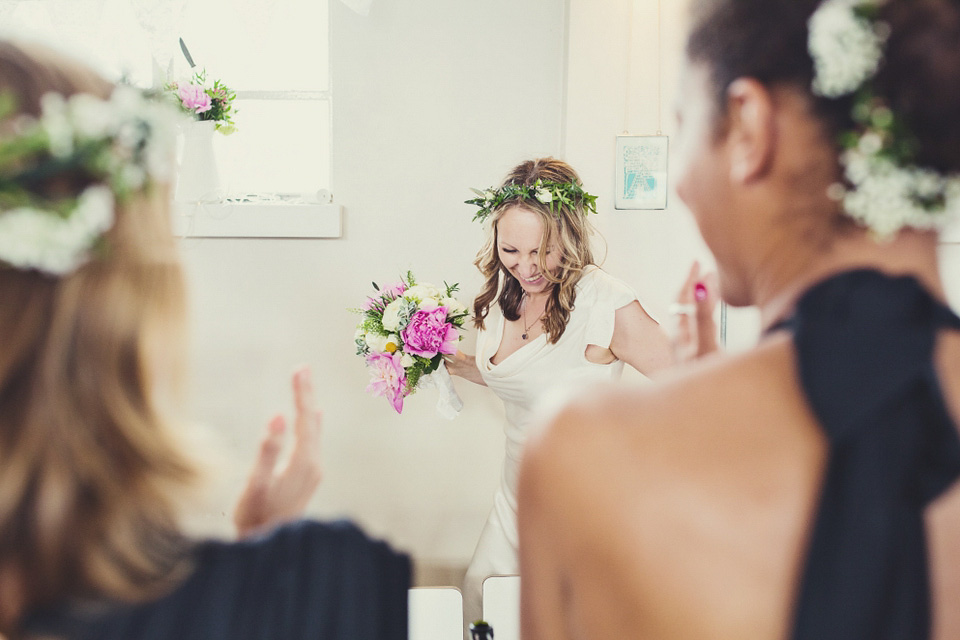 sylvia ghost, ghost wedding dress, brockwell lido, lisa jane photography, quirky cool wedding