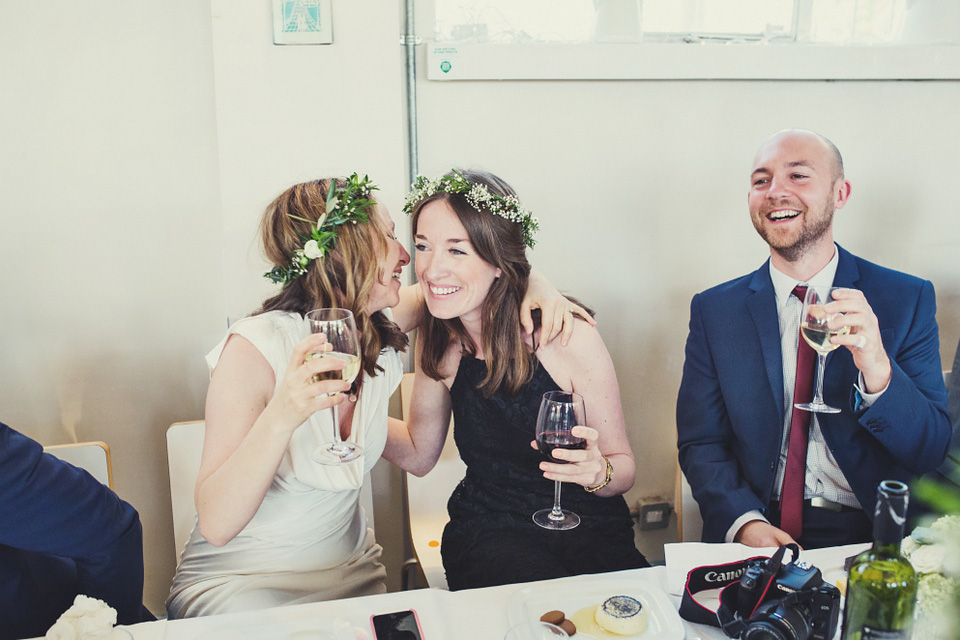 sylvia ghost, ghost wedding dress, brockwell lido, lisa jane photography, quirky cool wedding