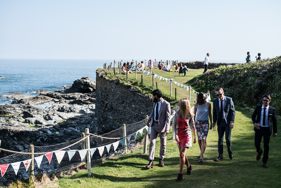 cornwall wedding, cornish wedding, surfers wedding, marc le galle, wilden bride, backless wedding dress