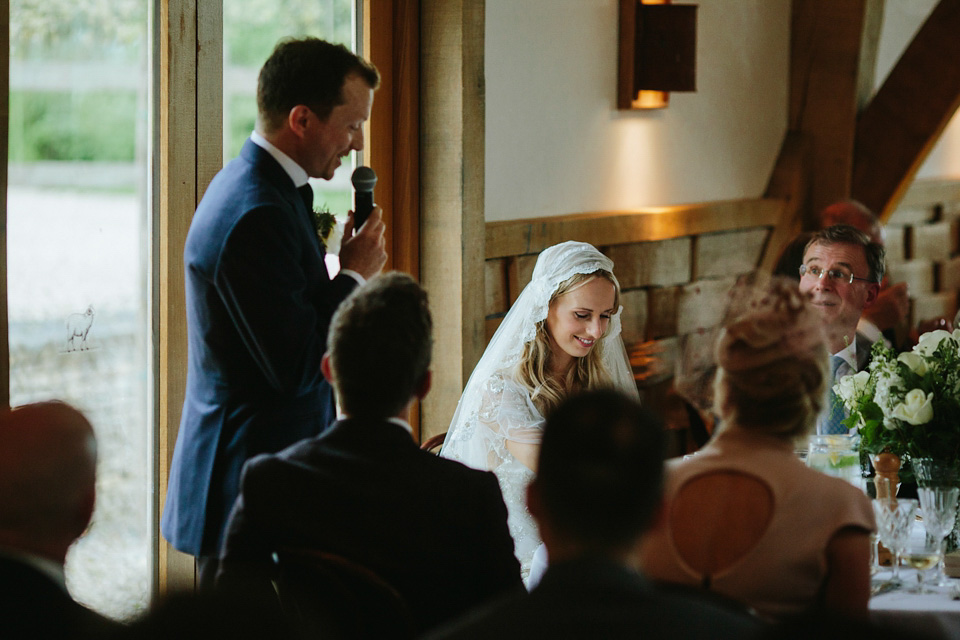 azalea jenny packham, cripps barn, cotswolds wedding venues, craig and kate photography, kelly spence, juliet cap veil, vintage veil