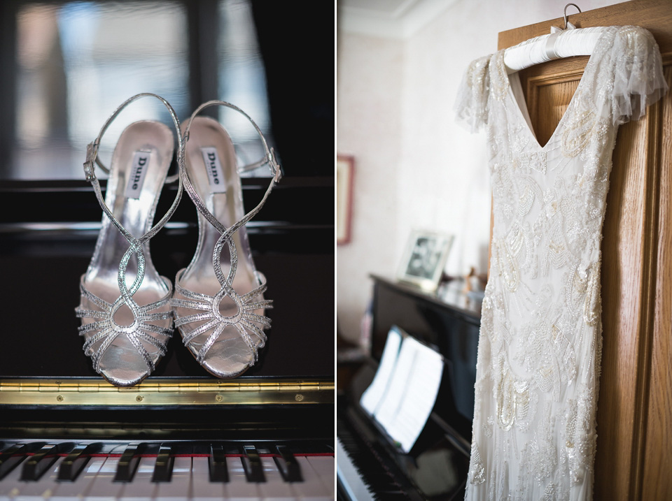 eliza jane howell, london town hall weddings, emmie scott photography, beaded wedding dress, 1930s style wedding