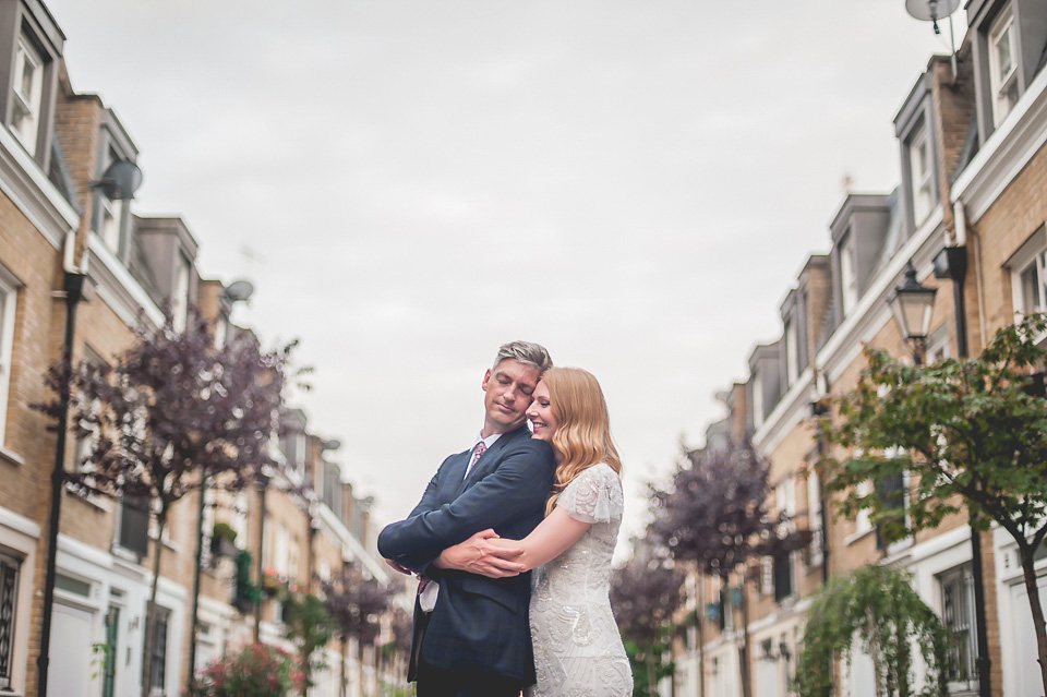 eliza jane howell, london town hall weddings, emmie scott photography, beaded wedding dress, 1930s style wedding