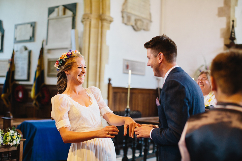 colourful weddings, floral crown, flower crown, whimsical wedding, dorset weddings, richard skins photography