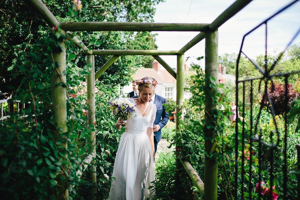 colourful weddings, floral crown, flower crown, whimsical wedding, dorset weddings, richard skins photography