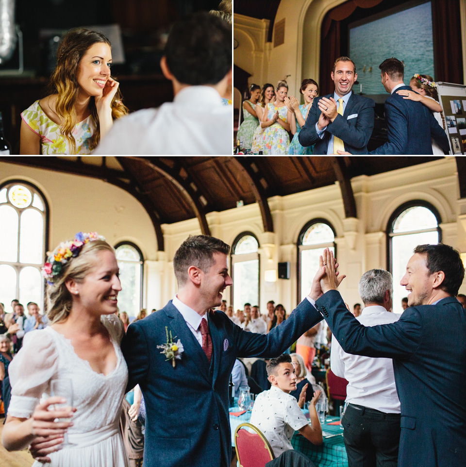 colourful weddings, floral crown, flower crown, whimsical wedding, dorset weddings, richard skins photography