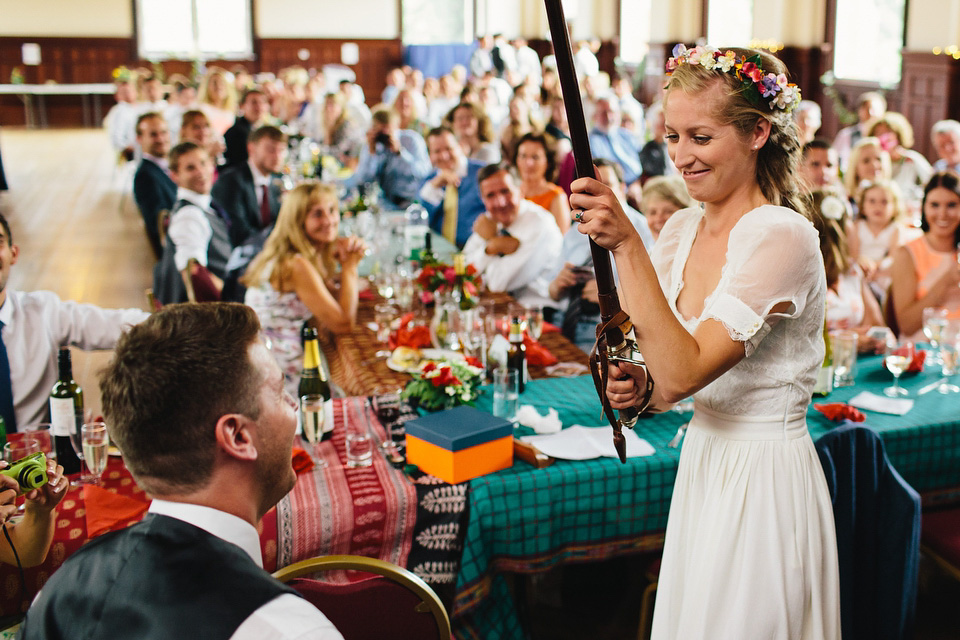 colourful weddings, floral crown, flower crown, whimsical wedding, dorset weddings, richard skins photography