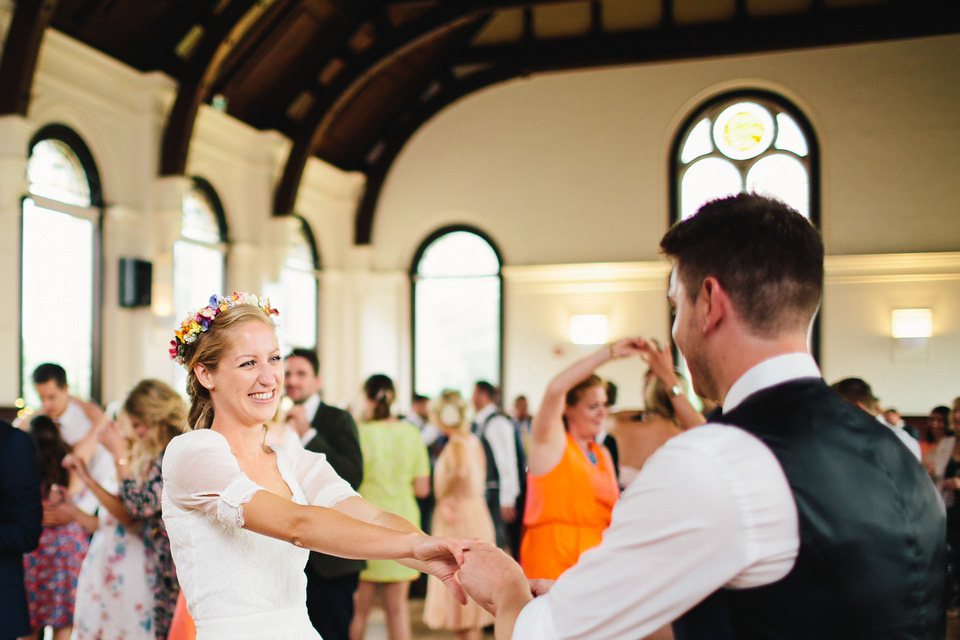 colourful weddings, floral crown, flower crown, whimsical wedding, dorset weddings, richard skins photography