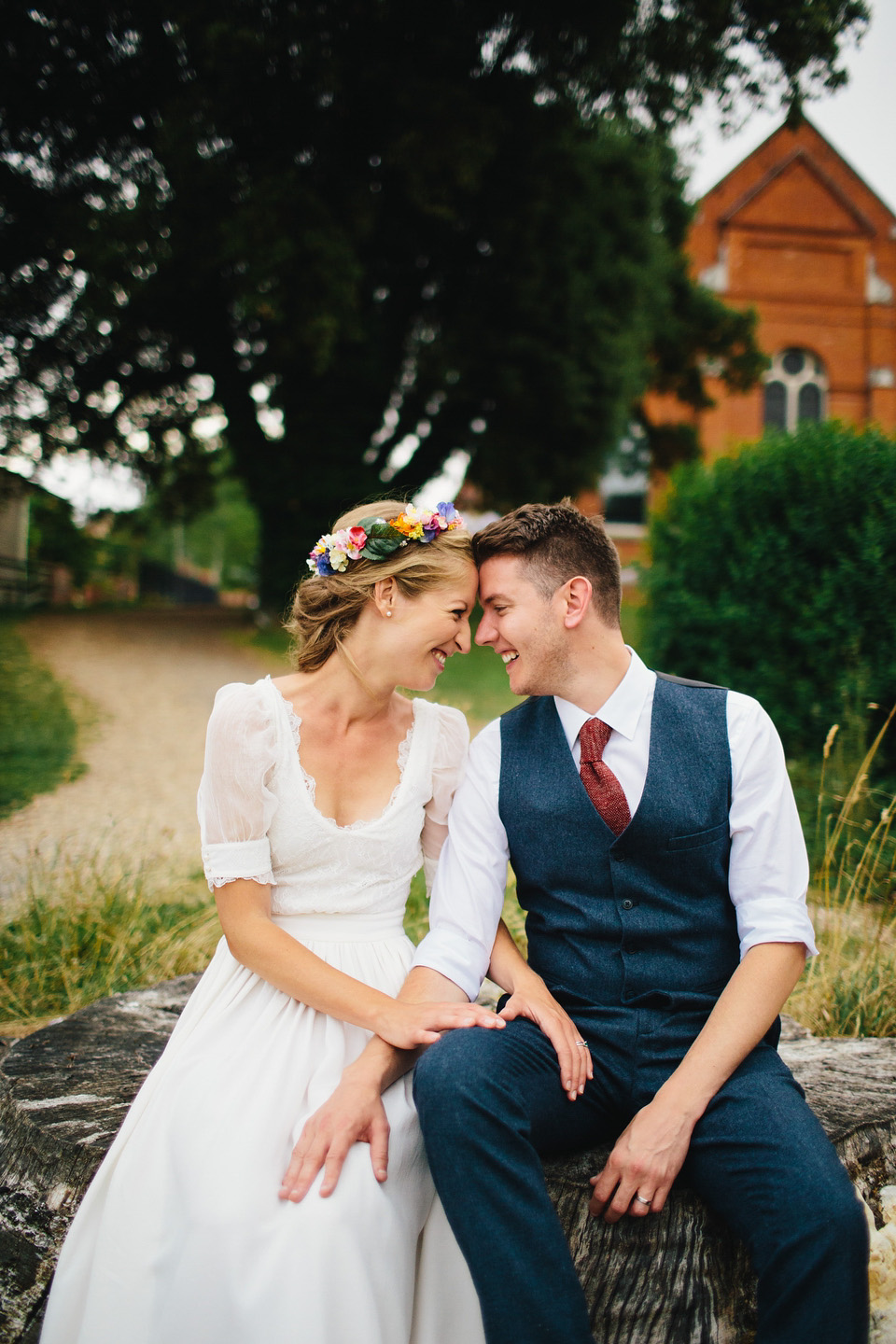 colourful weddings, floral crown, flower crown, whimsical wedding, dorset weddings, richard skins photography