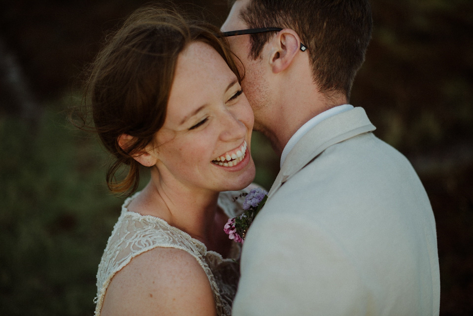 lundy island wedding, bhldn wedding dress, cypress wedding dress, bhldn, 1980s wedding dress, vintage wedding dress, kitchener photography