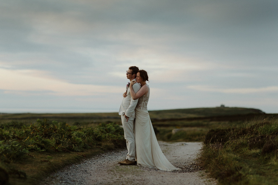 lundy island wedding, bhldn wedding dress, cypress wedding dress, bhldn, 1980s wedding dress, vintage wedding dress, kitchener photography