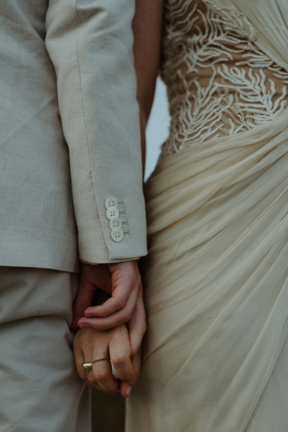 lundy island wedding, bhldn wedding dress, cypress wedding dress, bhldn, 1980s wedding dress, vintage wedding dress, kitchener photography