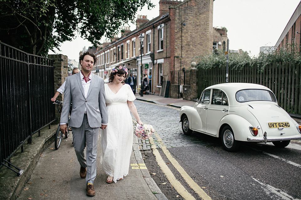 minna wedding dresses, kat hill photography, hoxton weddings, pregnant bride, expectant bride