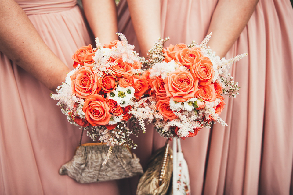 floral wedding dress, tea length wedding dress, joanne fleming
