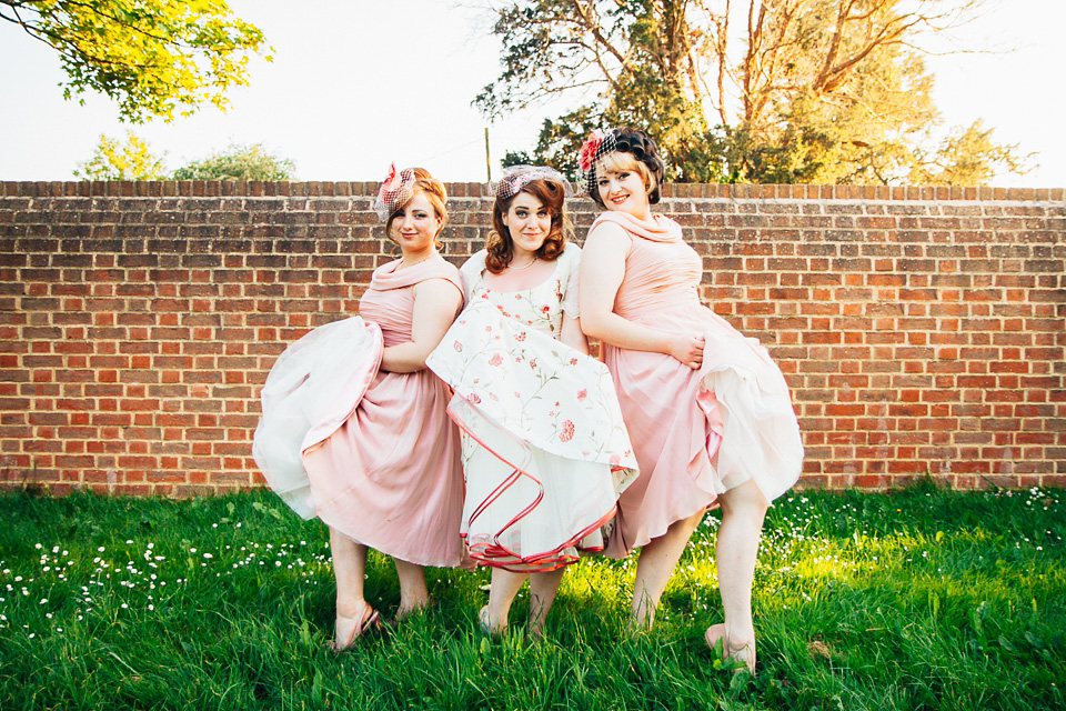 floral wedding dress, tea length wedding dress, joanne fleming