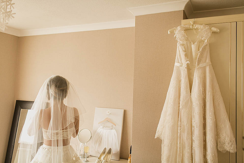 50s style Timeless Couture wedding dress, poofy veil, 60s veil, 50s dress, paul joseph photography