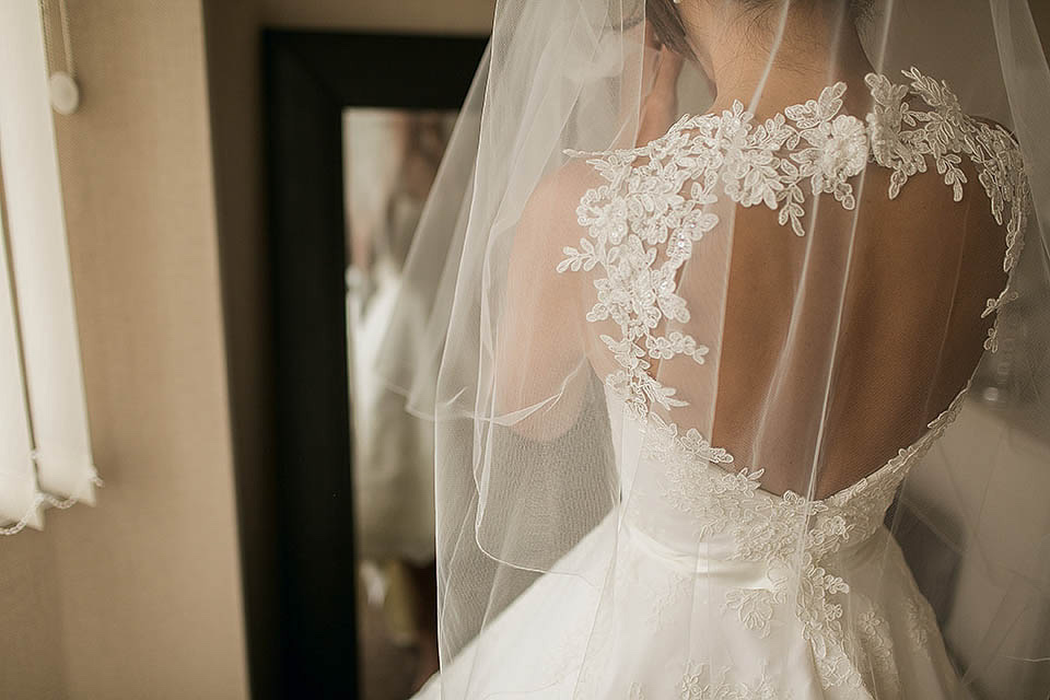 50s style Timeless Couture wedding dress, poofy veil, 60s veil, 50s dress, paul joseph photography