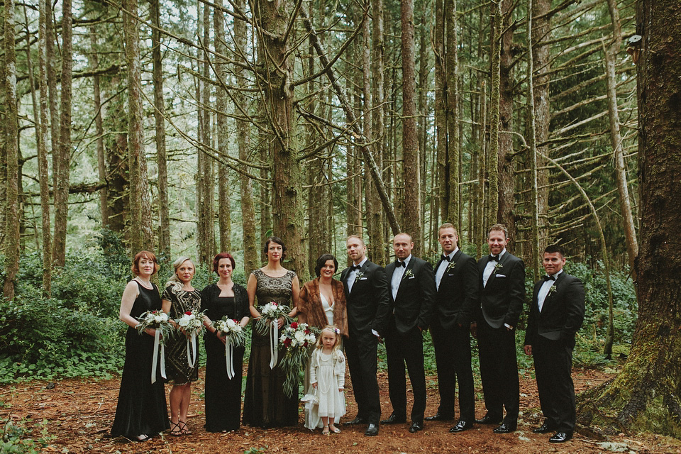 jazz age wedding, british columbia wedding, woodland wedding, brittany esther photography