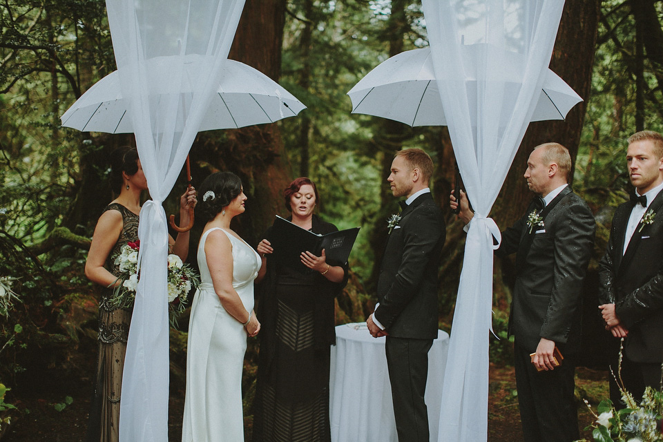 jazz age wedding, british columbia wedding, woodland wedding, brittany esther photography