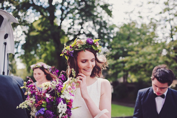 The ‘Wedfest’ of Helen and Andrew: Glamping, Glamour and Pretty Purple Flowers