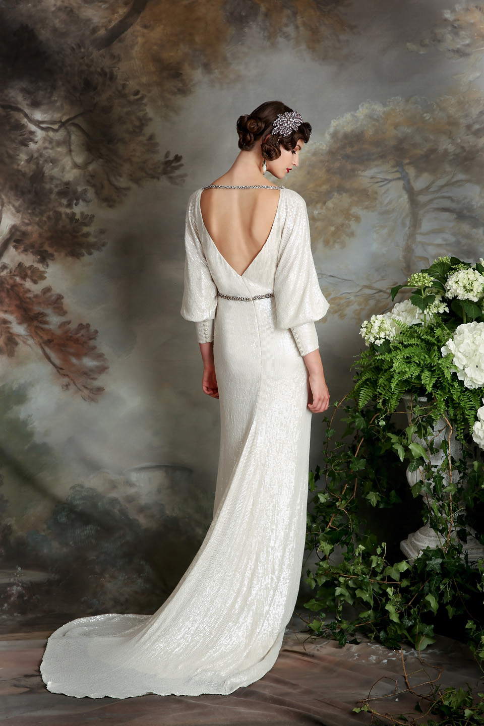 eliza jane howell, art deco weddings, beaded wedding dress, deco wedding