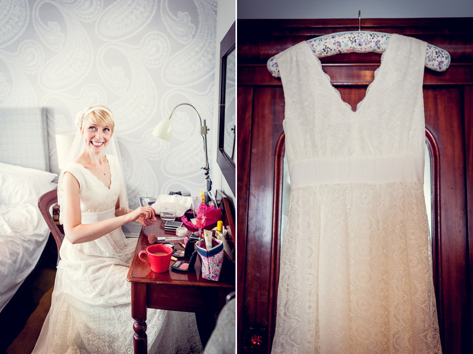 midsummer nights dream wedding, village hall weddings, louise holgate photography, minna wedding dress