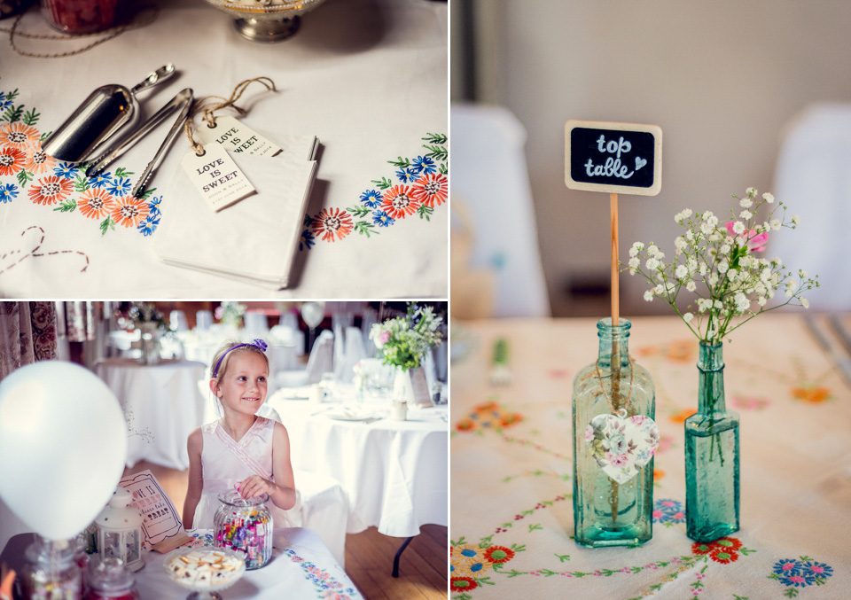 midsummer nights dream wedding, village hall weddings, louise holgate photography, minna wedding dress