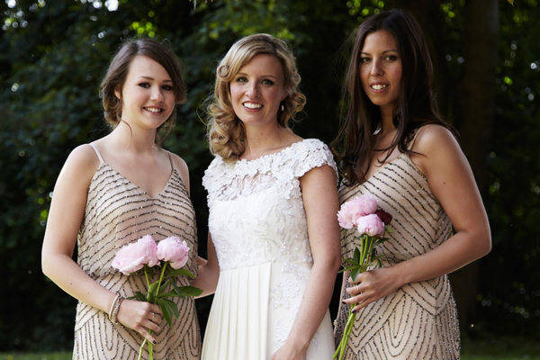 A 1920’s Vintage Glamour Inspired Wedding With Bridesmaids in Adrianna Pappell