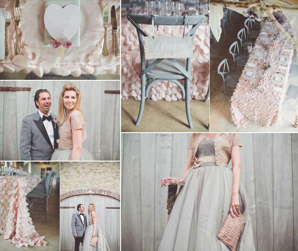 grey taupe vera wang wedding dress