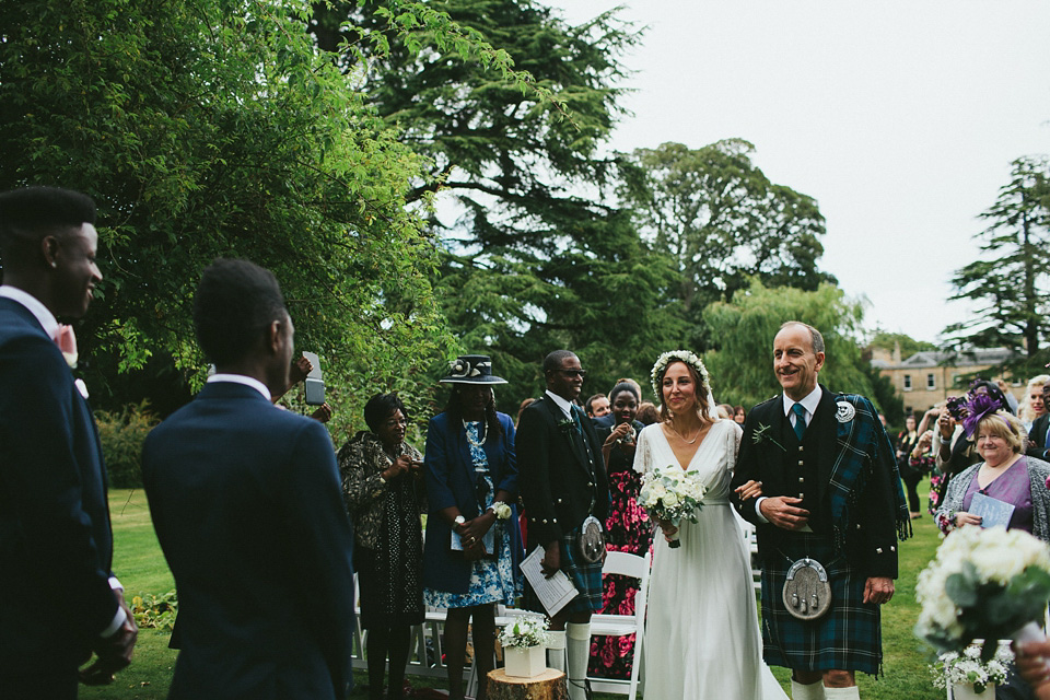 charlie brear wedding dress, scottish wedding, boho inspired wedding