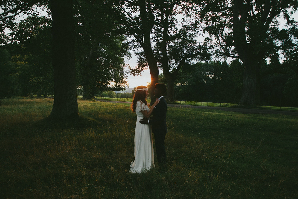 charlie brear wedding dress, scottish wedding, boho inspired wedding