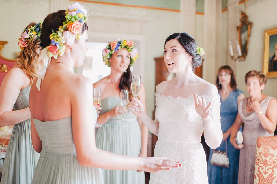 italian wedding, rustic italian wedding, temperley london bride, temperley wedding dress