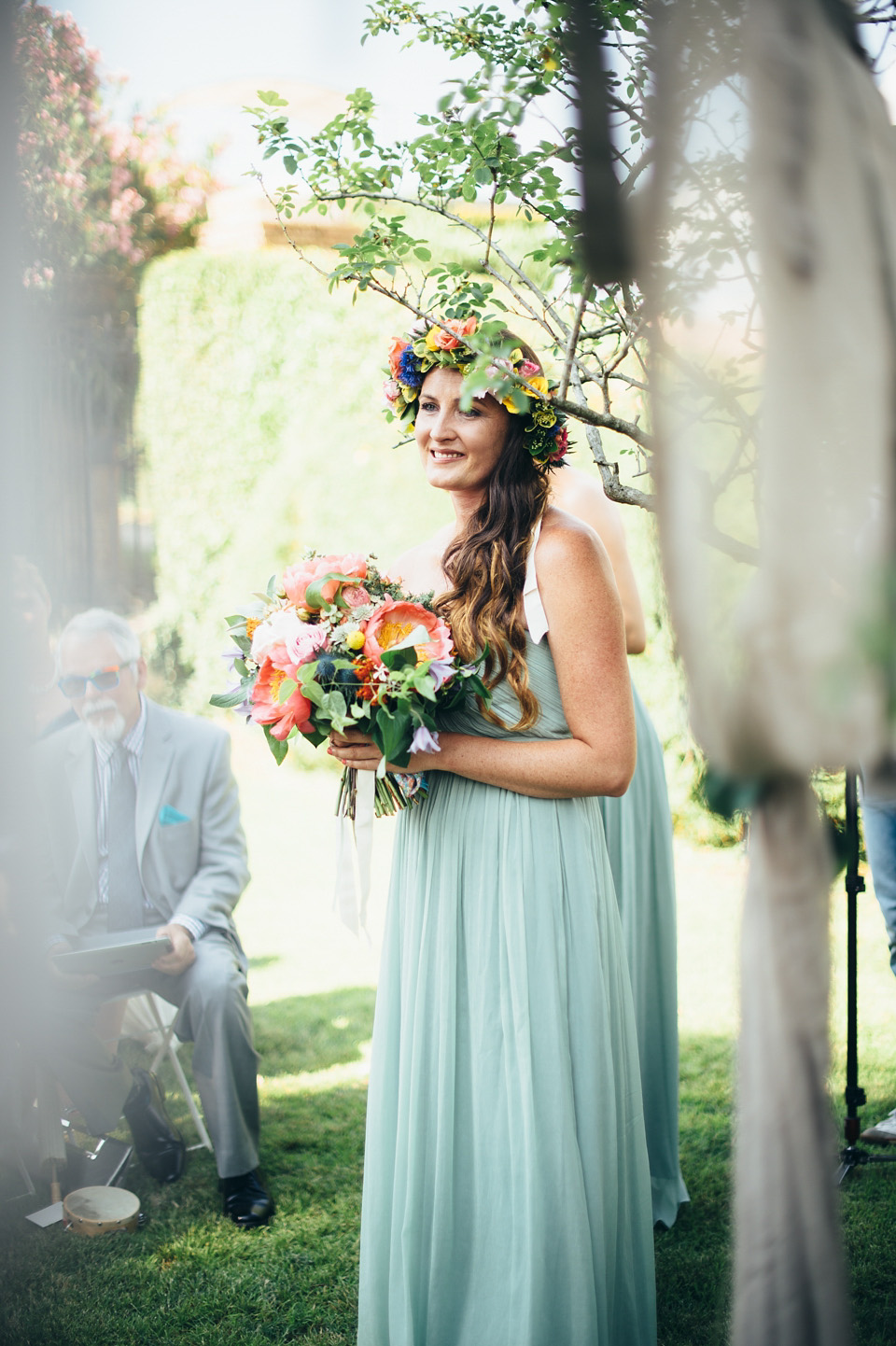 italian wedding, rustic italian wedding, temperley london bride, temperley wedding dress