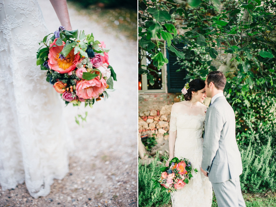 italian wedding, rustic italian wedding, temperley london bride, temperley wedding dress