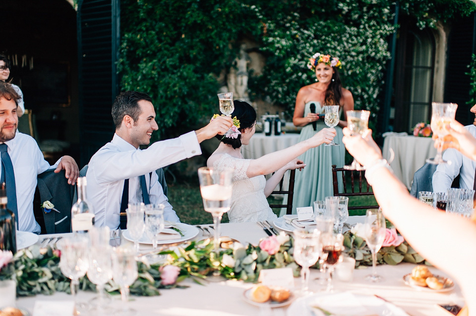 italian wedding, rustic italian wedding, temperley london bride, temperley wedding dress