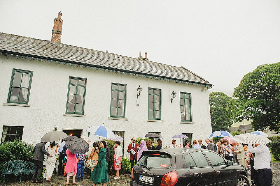 A bride wearing a 'Ghost' wedding dress for her Irish country house wedding inspired by music and traditions. Photography by This Modern Love irish bride, ghost wedding dress, this modern love wedding photography, irish country house wedding