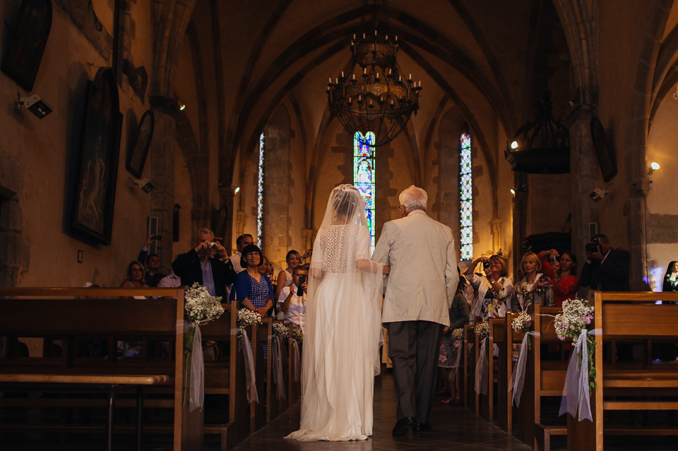 Bucolic bliss - a chic French bride wearing Laure De Sagazan, marries her Argentinian groom in a relaxed, rustic wedding set in the beautiful French countryside. chic french wedding, french country wedding, Laure De Sagazan
