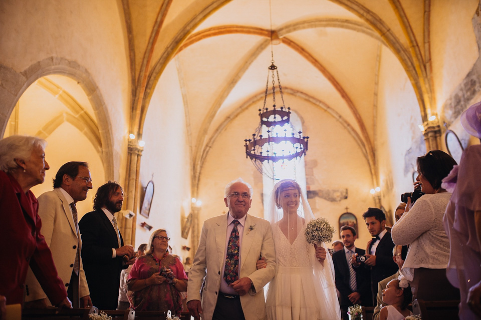 Bucolic bliss - a chic French bride wearing Laure De Sagazan, marries her Argentinian groom in a relaxed, rustic wedding set in the beautiful French countryside. chic french wedding, french country wedding, Laure De Sagazan