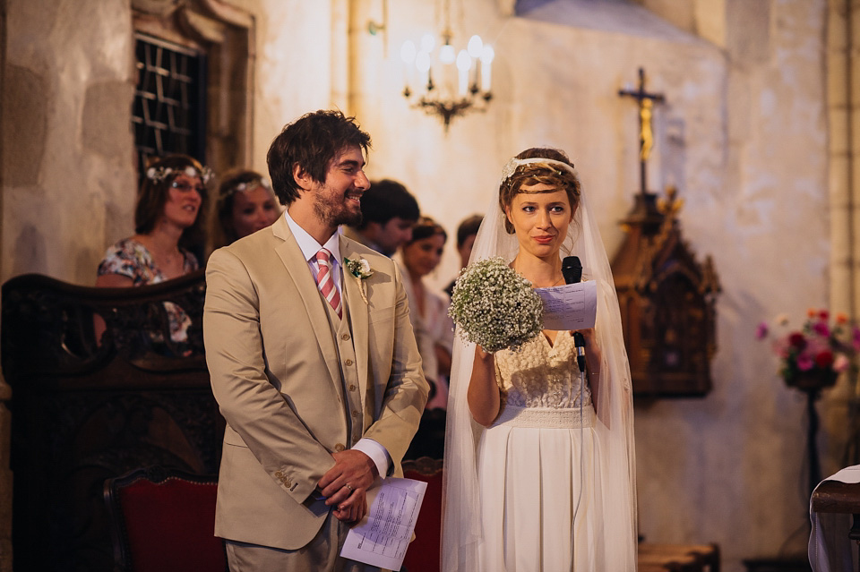 Bucolic bliss - a chic French bride wearing Laure De Sagazan, marries her Argentinian groom in a relaxed, rustic wedding set in the beautiful French countryside. chic french wedding, french country wedding, Laure De Sagazan