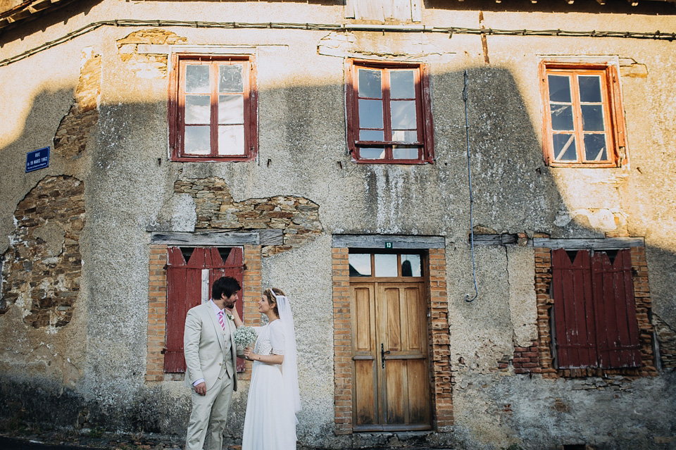 Bucolic bliss - a chic French bride wearing Laure De Sagazan, marries her Argentinian groom in a relaxed, rustic wedding set in the beautiful French countryside. chic french wedding, french country wedding, Laure De Sagazan