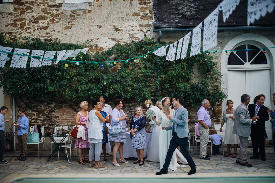 Bucolic bliss - a chic French bride wearing Laure De Sagazan, marries her Argentinian groom in a relaxed, rustic wedding set in the beautiful French countryside. chic french wedding, french country wedding, Laure De Sagazan