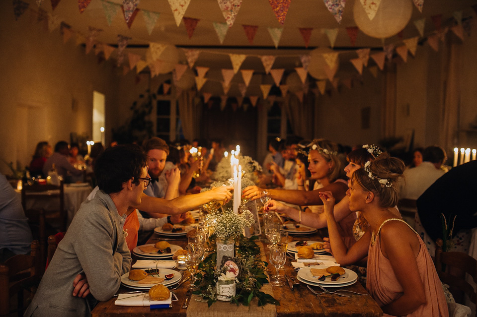 Bucolic bliss - a chic French bride wearing Laure De Sagazan, marries her Argentinian groom in a relaxed, rustic wedding set in the beautiful French countryside. chic french wedding, french country wedding, Laure De Sagazan