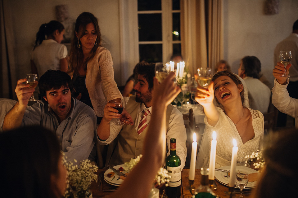 Bucolic bliss - a chic French bride wearing Laure De Sagazan, marries her Argentinian groom in a relaxed, rustic wedding set in the beautiful French countryside. chic french wedding, french country wedding, Laure De Sagazan
