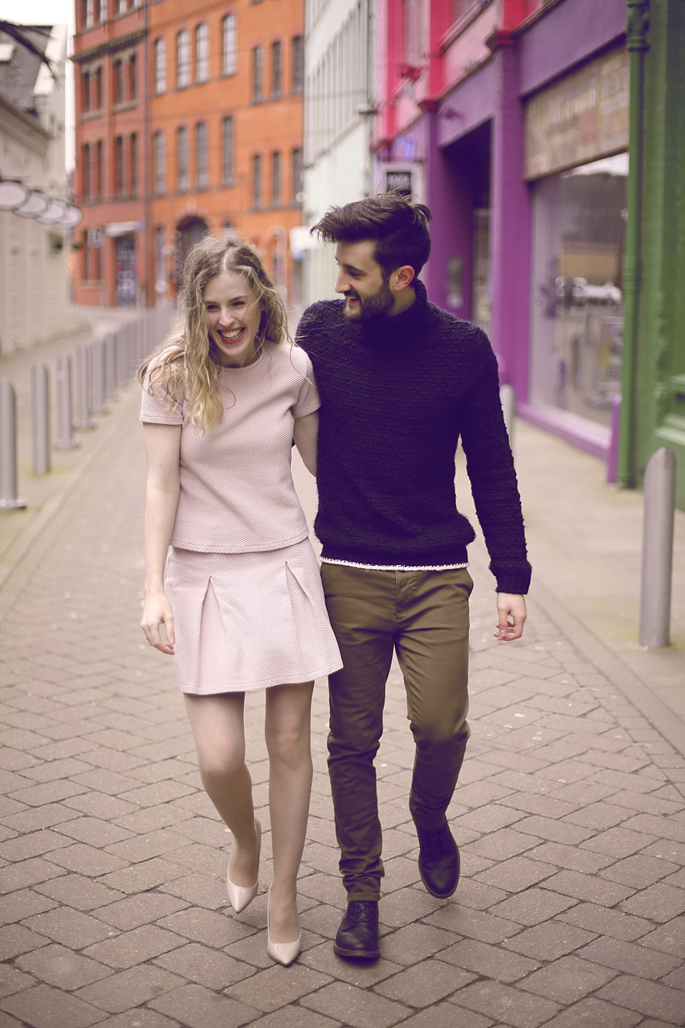 1960s engagement shoot, the custard factory, ella ormerod